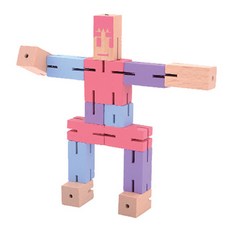 拼圖愛變身方塊人 14片, 粉色的