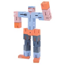 拼圖愛變身方塊人 19片, 天藍色