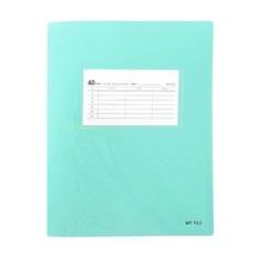 투영디자인 클리어 마이파일 V2 40매, 민트, 1개