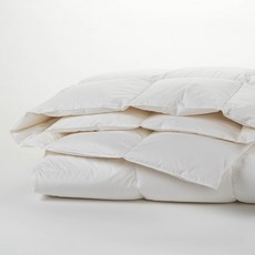 Coyuchi 쓰리 시즌 다운 이불 인서트, 화이트