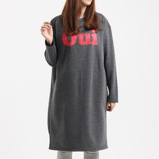 Eomjjang 孕婦Oui印花長袖連身裙