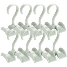 河綠色可旋轉袋掛架, 綠色, 8個