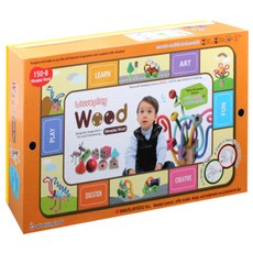 웨이브플레이 우드 라인 블록 150-B, 혼합 색상, 1개