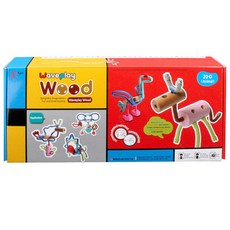 Waveplay Wave Play 動物園木線積木 20-D, 1個, 混色
