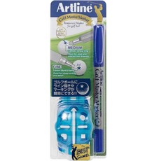 Daiya Artline 高爾夫球劃線器 + 油性筆, 藍色, 1套