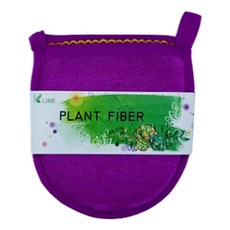 Keiline植物纖維洗臉海綿, 紫色的, 1個