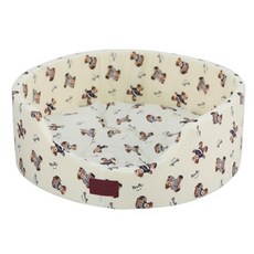 REDPUPPY 寵物犬 Inkle 圓形坐墊, 布比熊