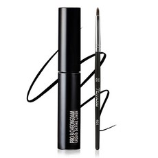 PROEIGHT 清潭塑形液態眼線液 黑色 + 畢卡索刷具 401mini, 1個, 塑形液態眼線液 黑色 + 畢卡索刷具