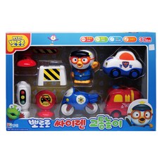 뽀로로 싸이렌 교통놀이 작동완구, 혼합 색상, 1개
