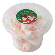 黃氏飯盒透明鬆餅杯小40p+平蓋40p+聖誕男女生貼紙42p+迷你叉子40p, 1套