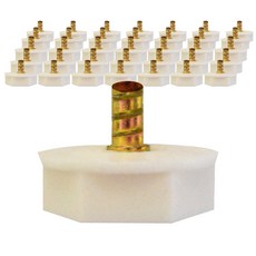 티엔알 번호판 보조 사출 볼트 8mm, 화이트, 100개