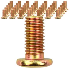 티엔알 번호판 보조 둥근 머리 볼트 6mm, 혼합 색상, 100개