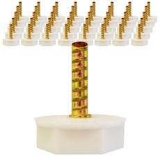 티엔알 번호판 보조 사출 볼트 22mm, 화이트, 100개