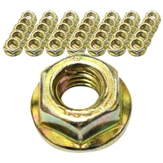 티엔알 번호판 보조 너트 6mm, 혼합 색상, 100개