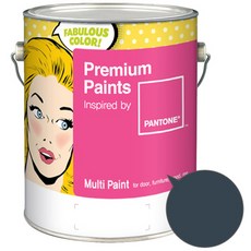 노루페인트 팬톤 멀티 에그쉘광 페인트, 미드 나이트 네이비(19-4110), 4L, 1개