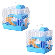 아리코 캐슬 햄스터 케이지하우스, 블루, 2개