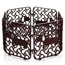 Redpuppy 狗狗圍欄 6入, 棕色