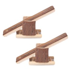 아리코 소동물 목재 장난감 시소 22 x 9 cm, 2개