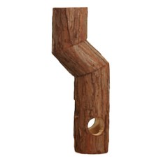 아리코 소동물 목재 장난감 DIY 목재 파이프 M, 1개
