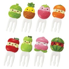 토루네 과일 포크 픽, 8개입, 1세트