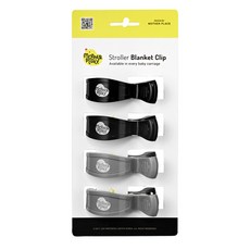 MOTHERPLACE 推車毯夾 黑色 2入+灰色 2入, 混色, 1組