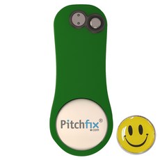 Pitchfix 新款甲殼蟲高爾夫果嶺修復機+球標隨機出貨, 綠色, 1套