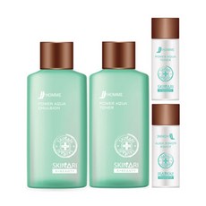 Homme Power Aqua 2 套組, 水性爽膚水 145ml + 40ml + 乳液 145ml + 40ml, 1套