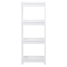 MOMS OFFICE Oheim With 移動式窄版4層推車, 白色