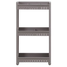 Oheim 3層置物收納推車, 暖灰色