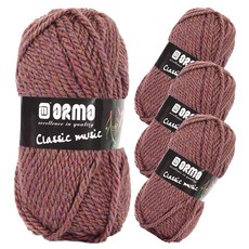 ORMO 羊毛針織線 4入, Aurora