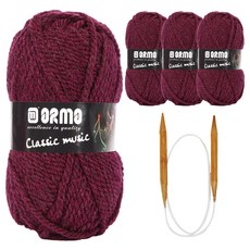 YEONIL DIY 羊毛針織線, 1套, 23321 波爾多