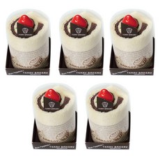 송월타월 테리베이커리 무스케익 손수건 미니 + 주방용, 고구마(노랑), 5세트