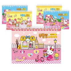 영아트 무형광 스케치북 여아용 랜덤 발송 5p, 345 x 248 mm, 10매입