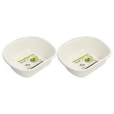사나다 설거지통 D5549, 화이트, 2개입