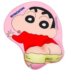 Shinchan 蠟筆小新 一體成型手腕滑鼠凝膠墊 CYS-WP01, 混合顏色, 1個