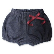 큐트에코 여아용 이중직 숏 블루머 겨울 바지