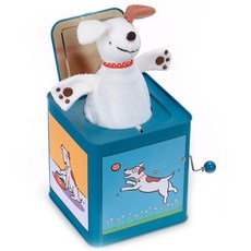 JackRabbitCreations Jack in the Box 小狗發條玩具, 混色