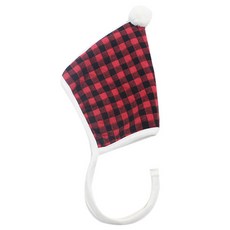 ALOHAJ 嬰兒格紋印花尖頭帽