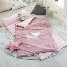 She's Home Sasha DTP 微型嬰兒午睡床組包括可拆卸枕墊, 粉色