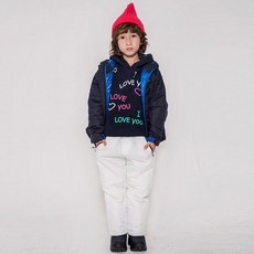 모델아미 아동용 배색 패딩 스키바지 MO0347