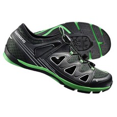 시마노 로드용 클릿슈즈 SH-CT46, 블랙 + 그린, EU 38