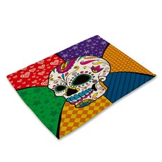 BK 骷髏餐墊, 1號, 42*32cm, 1個