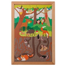 educo 森林中的Educo自然觀察生態環境拼圖, 1個, 35件