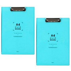 톡톡팬시 A4 아크릴 클립보드, 파랑, 2개입