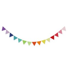 SSGSSAK 三角派對彩虹旗掛旗, 混合顏色