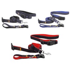 펫나인 강아지와고양이 산책 허리벨트 2.5cm 3종 세트, 블루, 블랙, 레드, 1세트
