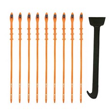 Black Rhino 聚氨酯雪鏈 + 除霜掛鉤, 9個