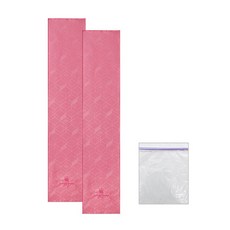 송월타월 아날도바시니 블록패턴 스포츠 타월 2p + 지퍼백 중형, 분홍, 1세트