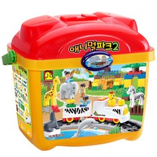 옥스포드 애니멀파크2 블록완구 AP2193, 혼합 색상, 1개