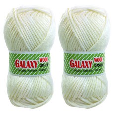 Happysil 羊毛編織毛線 2入, 2901 象牙